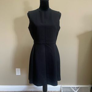 Womens French Connection zip back black dress sz 8
